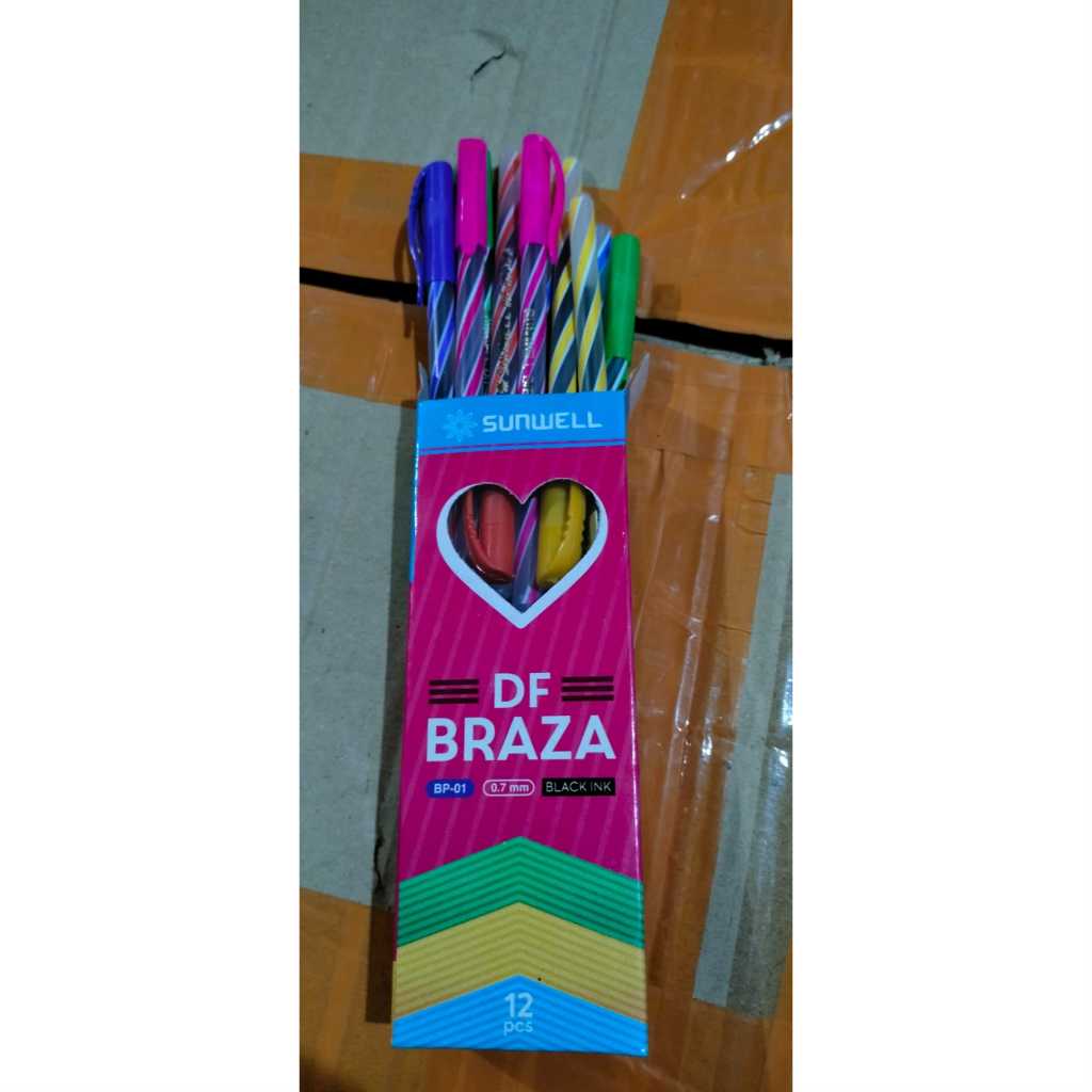 

PENA DF BRAZA BP-01 0.7MM BLACK INK SUNWELL /PCS