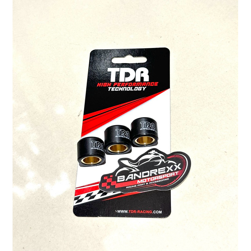 Roller TDR Black Teflon Mix ukuran (isi 3Biji) For PCX 160-ADV 160-Vario 160-PCX 150-Vario 150-ADV 1