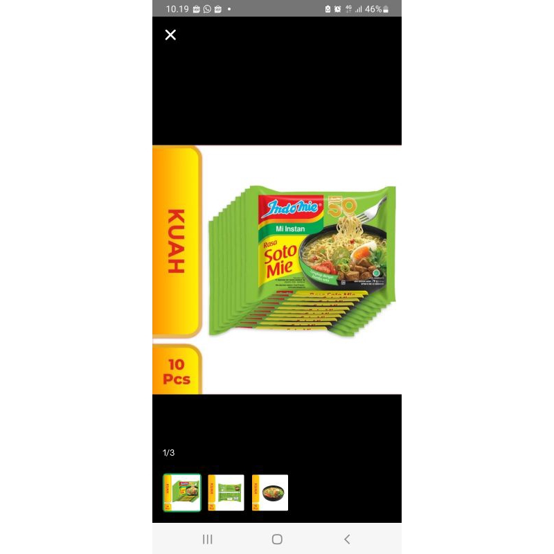 

Indomie soto isi 10 bungkus