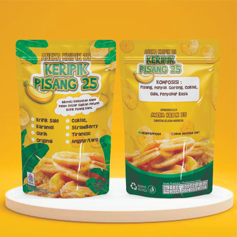 

Aneka keripik25 pisang coklat 100gram