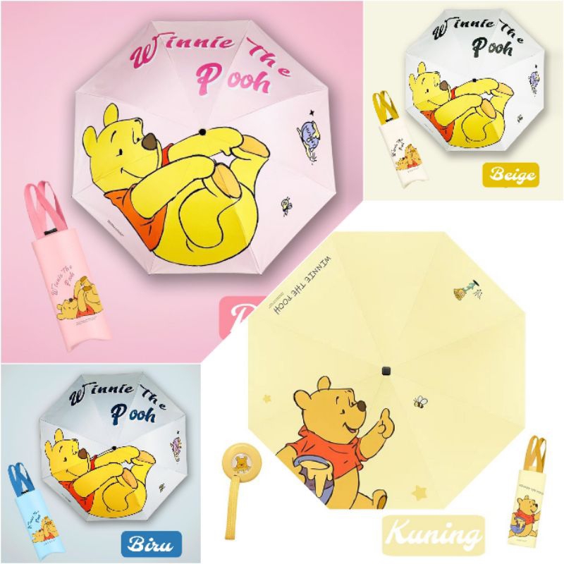 Payung Lipat Disney Winnie the Pooh Original