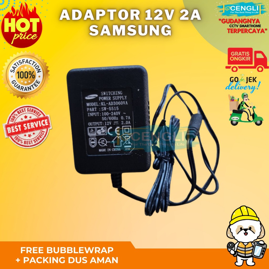 Adaptor CCTV 12 Volt 2 Ampere / Power Adaptor 12V 2A