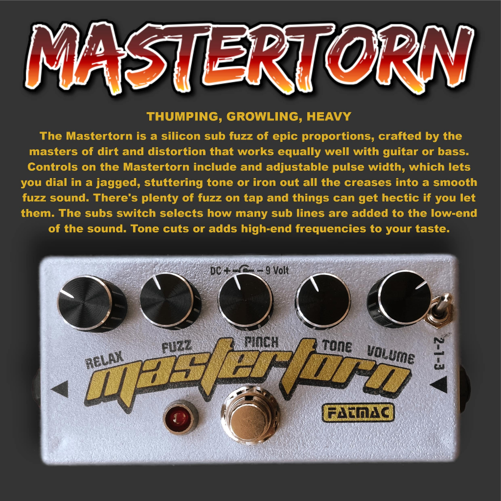 Efek Gitar/Bass Fatmac Mastertorn (Fuzz)