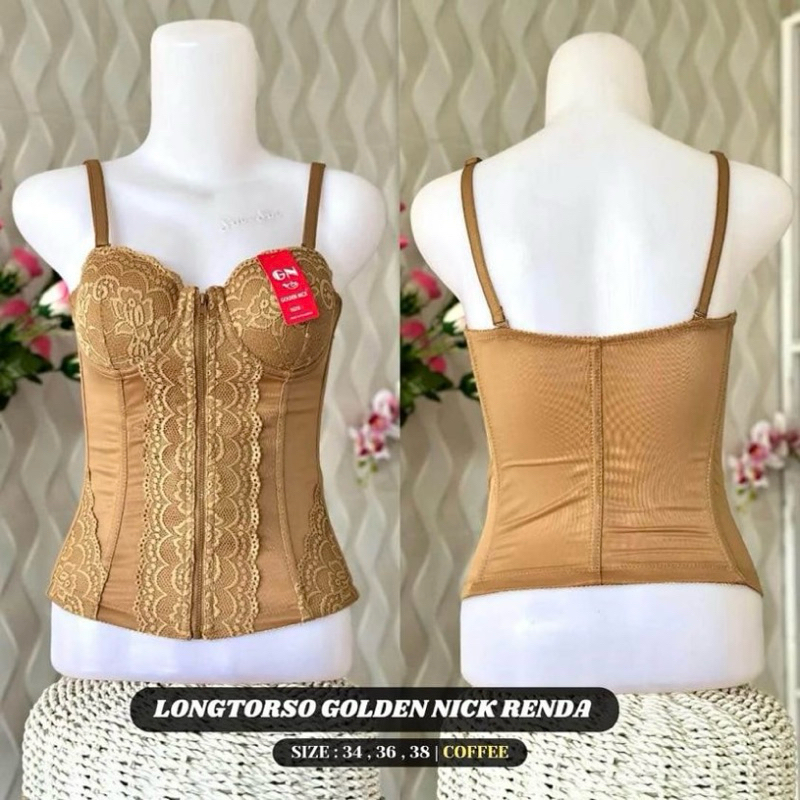 Golden Nick SB Longtorso Premium Murah Lontoso Lentoso Corset Bustier Kamisol Kebaya Dalaman Kebaya