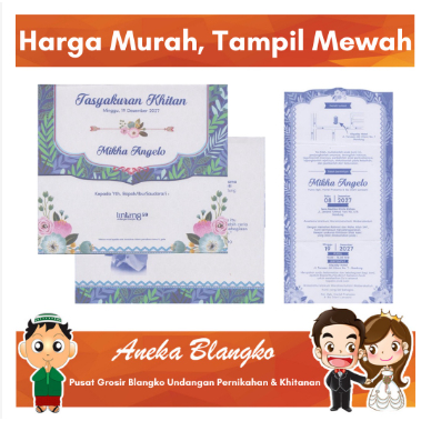 BEST SELLER Blangko Undangan Pernikahan dan Khitan Lintang 59
