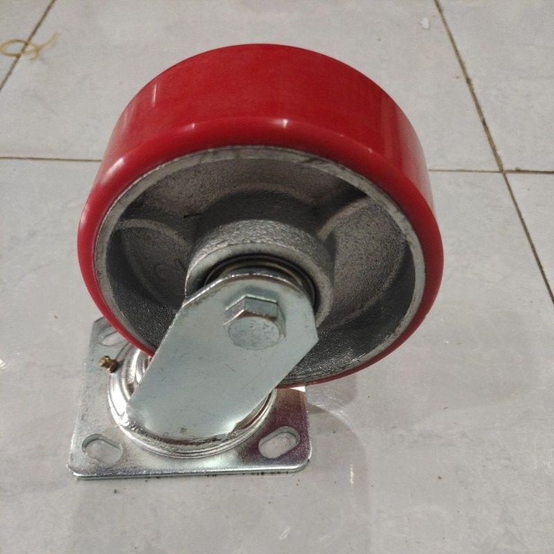 Roda PU 5" Hidup HEAVY DUTY/ Roda PU 5" SWIVEL HEAVY DUTY