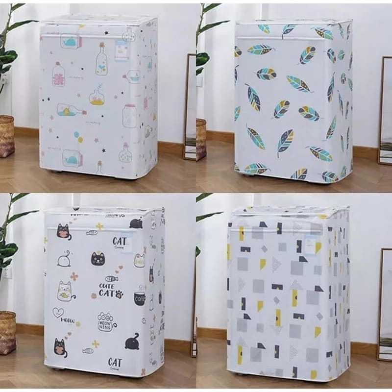 NEWEN Cover Mesin Cuci 10Kg New Motif / Penutup Mesin Cuci 10Kg ( Buka Atas )