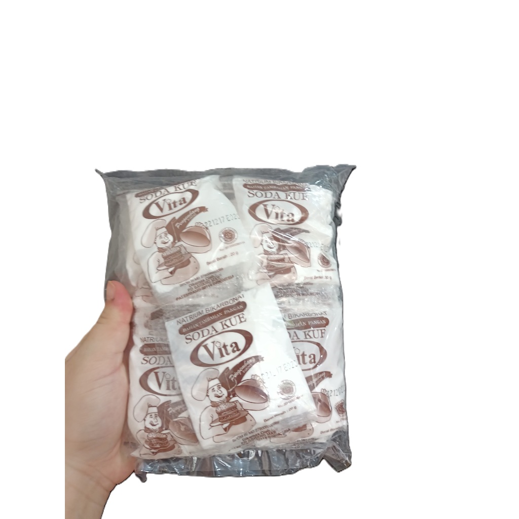 

Soda Kue Vita Sachet (1Pak = 20pcs x 20gr)