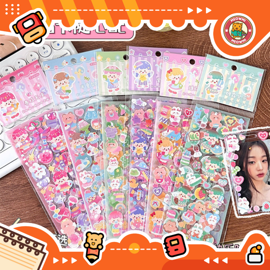 

Sticker Aesthetic Rainbow Colour Lucu Deco Cute Sticker STK0039
