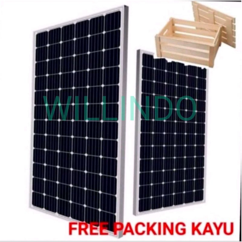 Solar Panel 120wp Mono Crystalline Panel Surya 120wp Mono Free Packing Kayu
