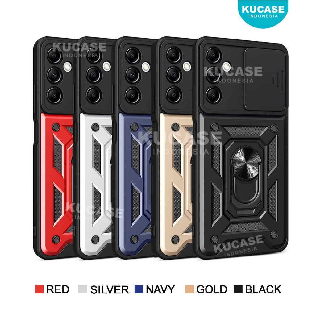 Samsung A15 Case Softcase slide Armor Case Robot + Slide Kamera Case Samsung A15