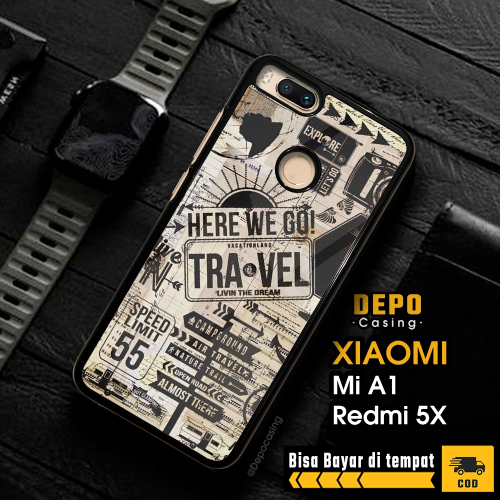 Case Redmi 5X MI A1 Casing Xiaomi Redmi 5X MI A1 Casing Depo Casing [TRVL] Case Glossy Case Aestheti
