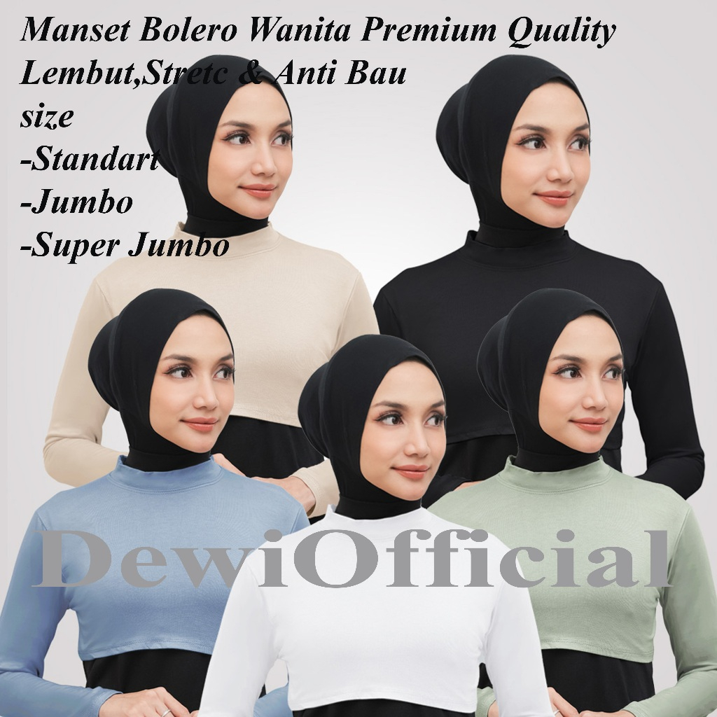 Manset India Manset Sambung Lengan Panjang Crop Top Setengah Badan