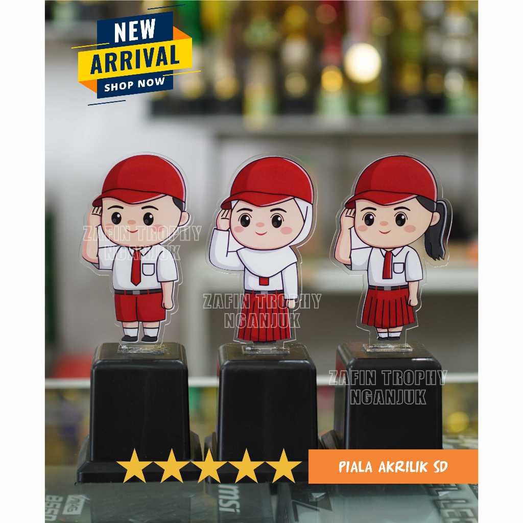 Piala Akrilik (Siswa SD) - Piala Akrilik Anak - Piala Wisuda- Piala Plastik Murah - Plakat Akrilik W