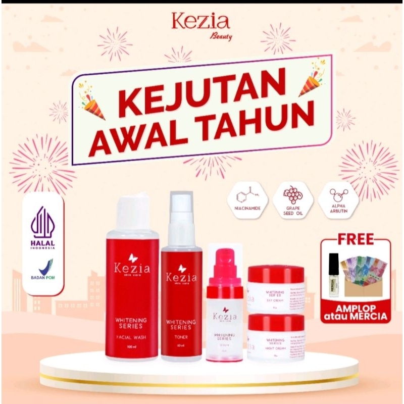 Kezia skincare/kezia whitening series/original/BPOM