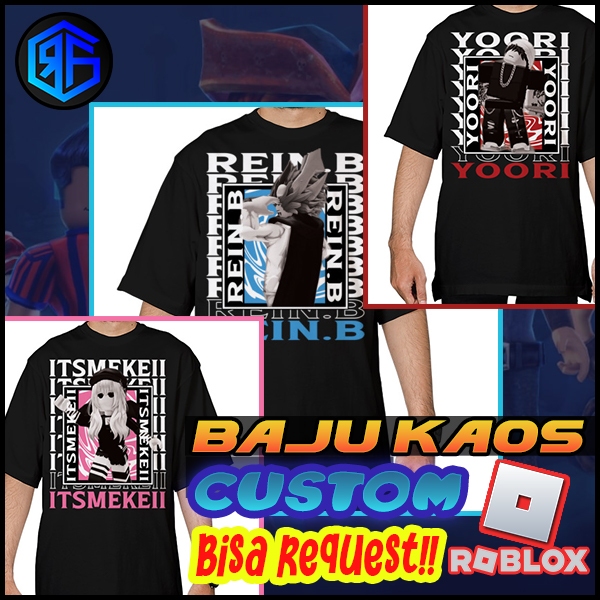 Baju Kaos Distro roblox Oversize Custom Avatar Roblox 001