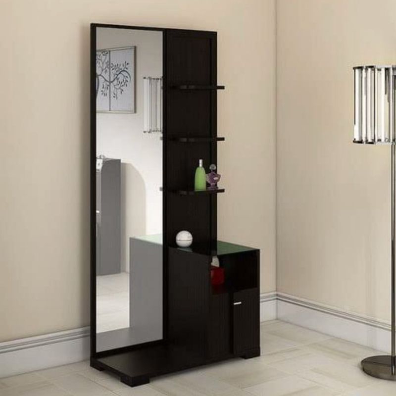 LEMARI RIAS BUFET KACA KAYU JATI