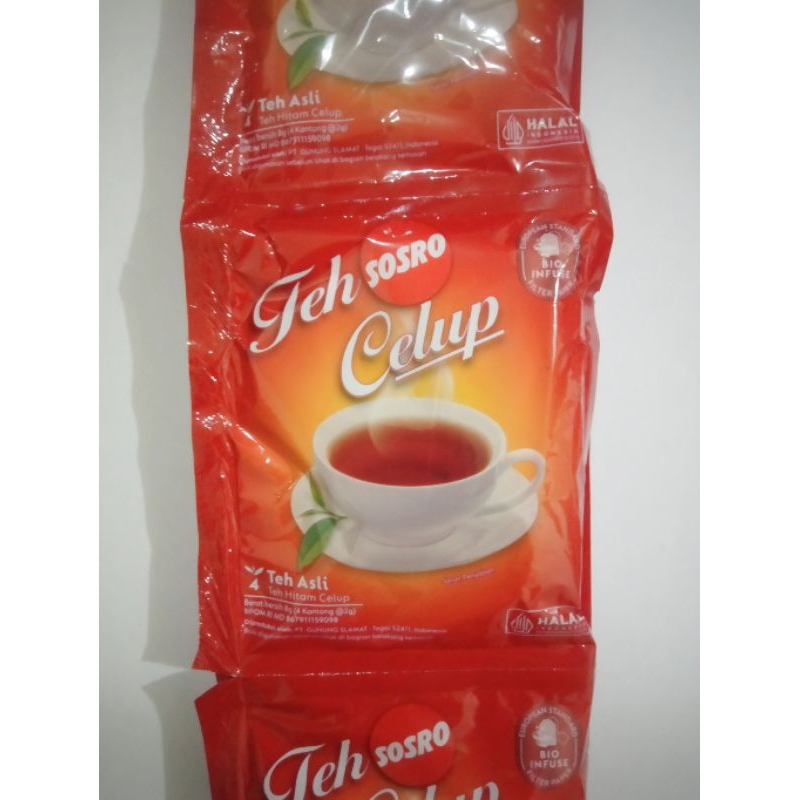 

teh celup Sosro per renceng isi 10 sachet