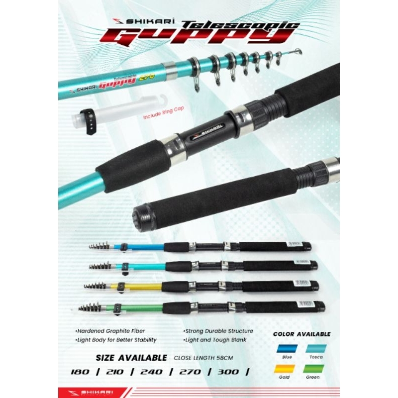 Joran Antena Lentur Sangat Sensitif Shikari Guppy