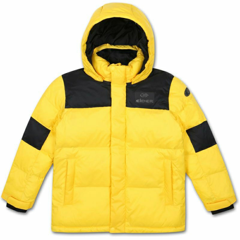 JAKET GUNUNG ANAK ANAK BULU HIKING CAMPING TRAVELLING WINTER DOWN KIDS JACKET ORIGINAL EIDER YELLOW
