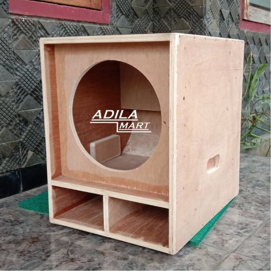 Box Speaker Miniscoop 12inch SINGGEL Bahan Triplek 15mm