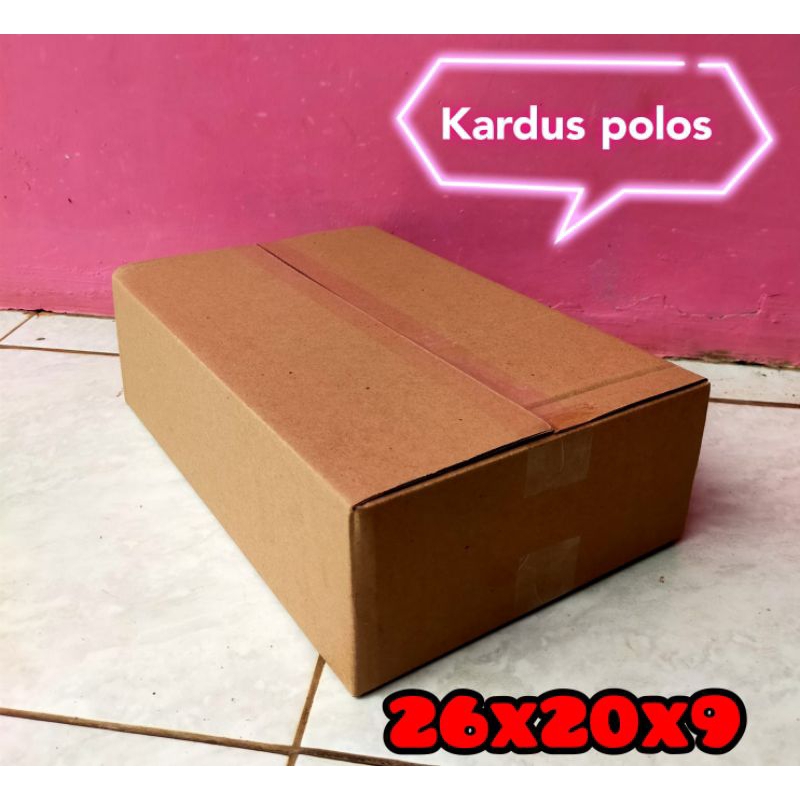 

kardus polos UK 26x20x9 kardus besar kardus kecil kardus packing