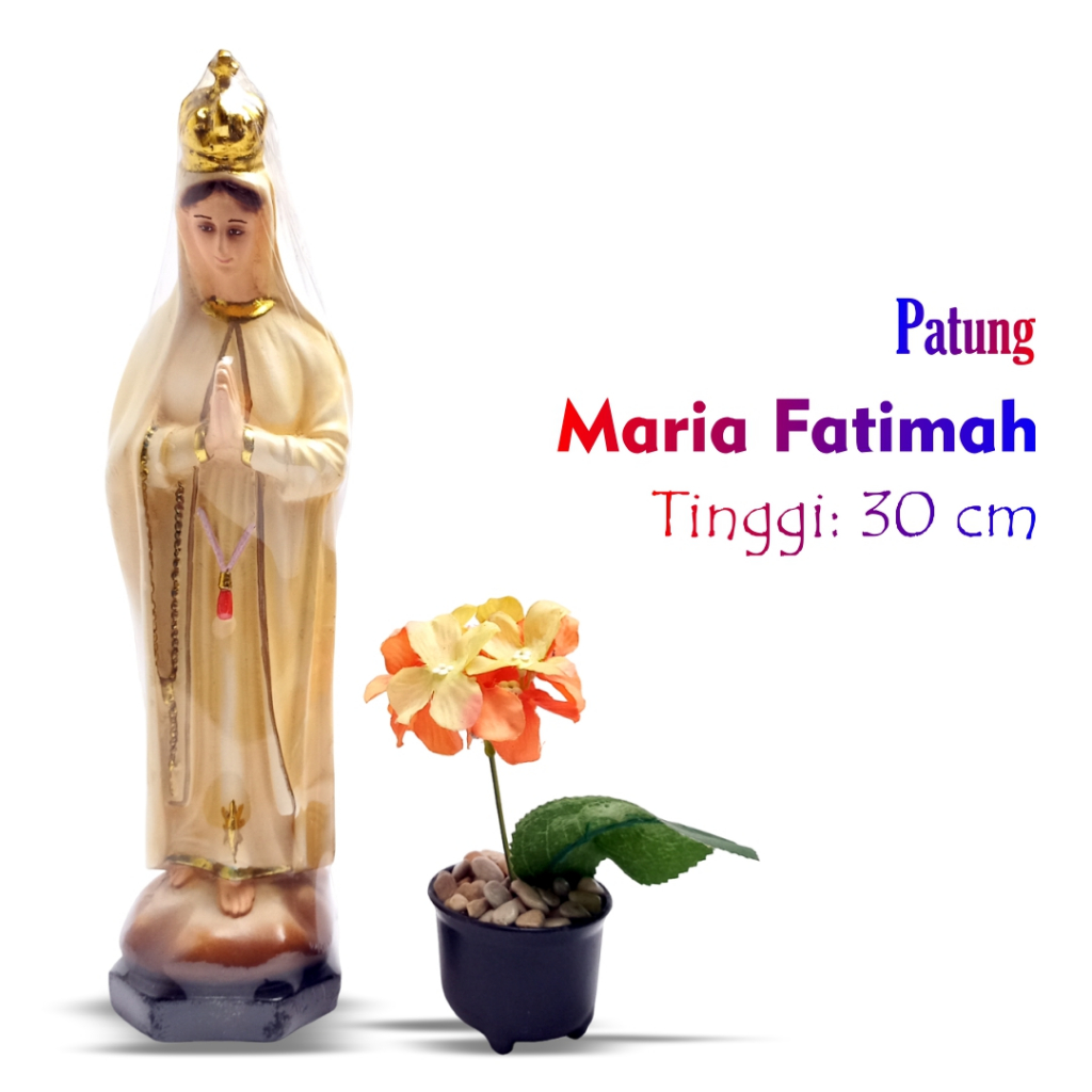 Patung Bunda Maria Katolik 30 cm/Patung Bunda Maria Fatima / Aneka Patung Katolik