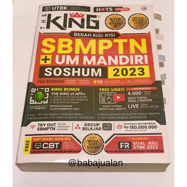 PRELOVED BUKU THE KING SBMPTN + UM MANDIRI SOSHUM 2023
