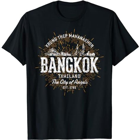 BAJU KAOS Thailand Vintage Style Retro Bangkok T-Shirt
