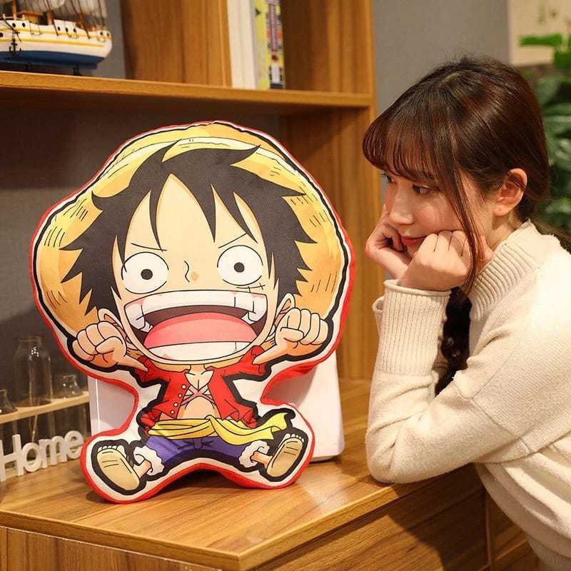 New Bantal karakter Boneka One Piece Pillow Doll Luffy Roronoa Zoro Sanji Chopper Usopp Cartoon Anime Peripherals Toys