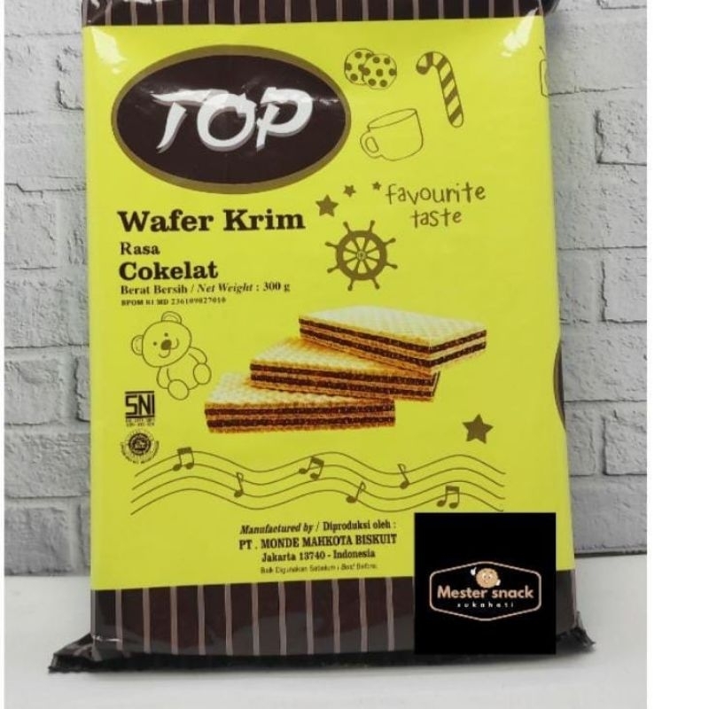 

top wafer coklat strawbery 300grm