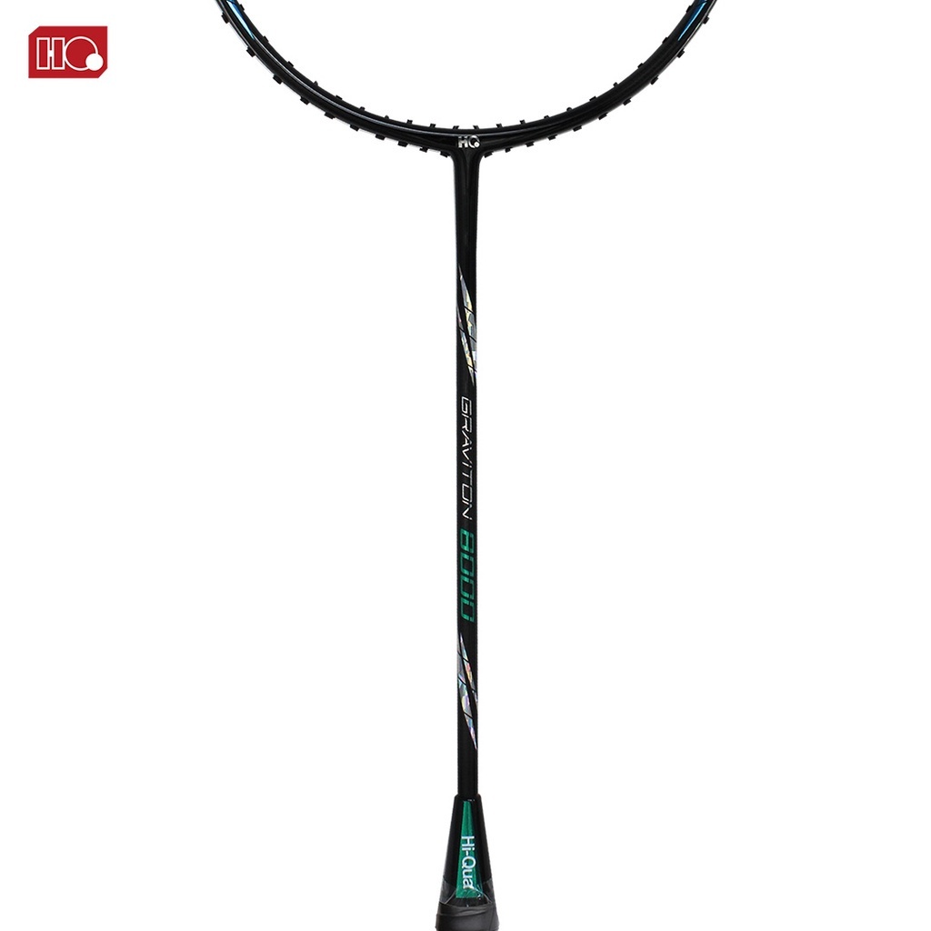 HiQua Graviton Raket Badminton Bulutangkis Super Control 4U Max Tension 32 Lbs Bonus Tas Senar Grip