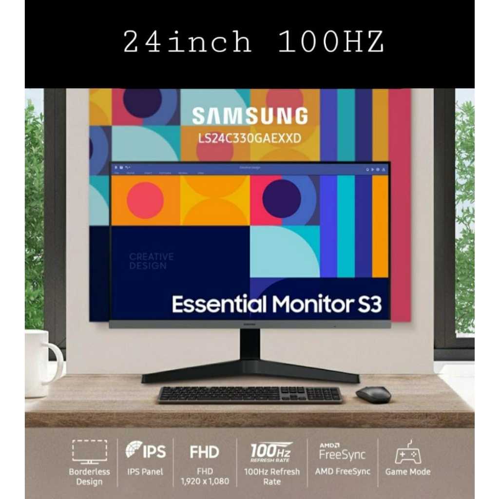 Monitor Samsung 24 inch IPS FHD 100Hz / Monitor Gaming Samsung 24"