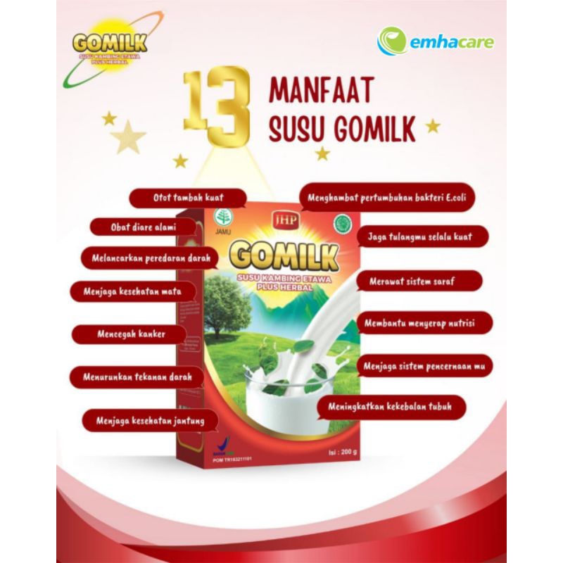 

GOMILK SUSU KAMBING HERBAL 200 gr
