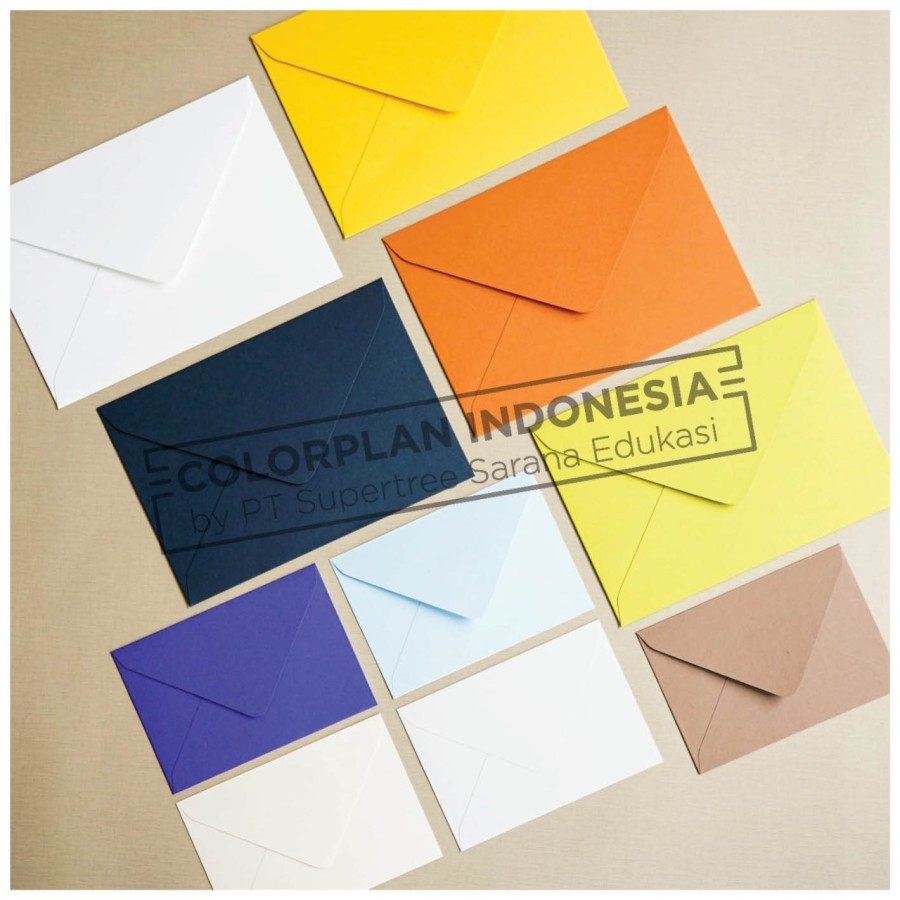 

Amplop Colorplan 135gsm 114 x 162 mm (1 Pack isi 10 Pcs)