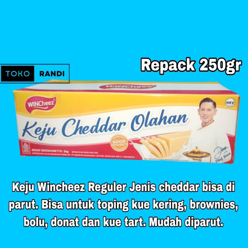 

Wincheez keju cheddar Repack 250gr