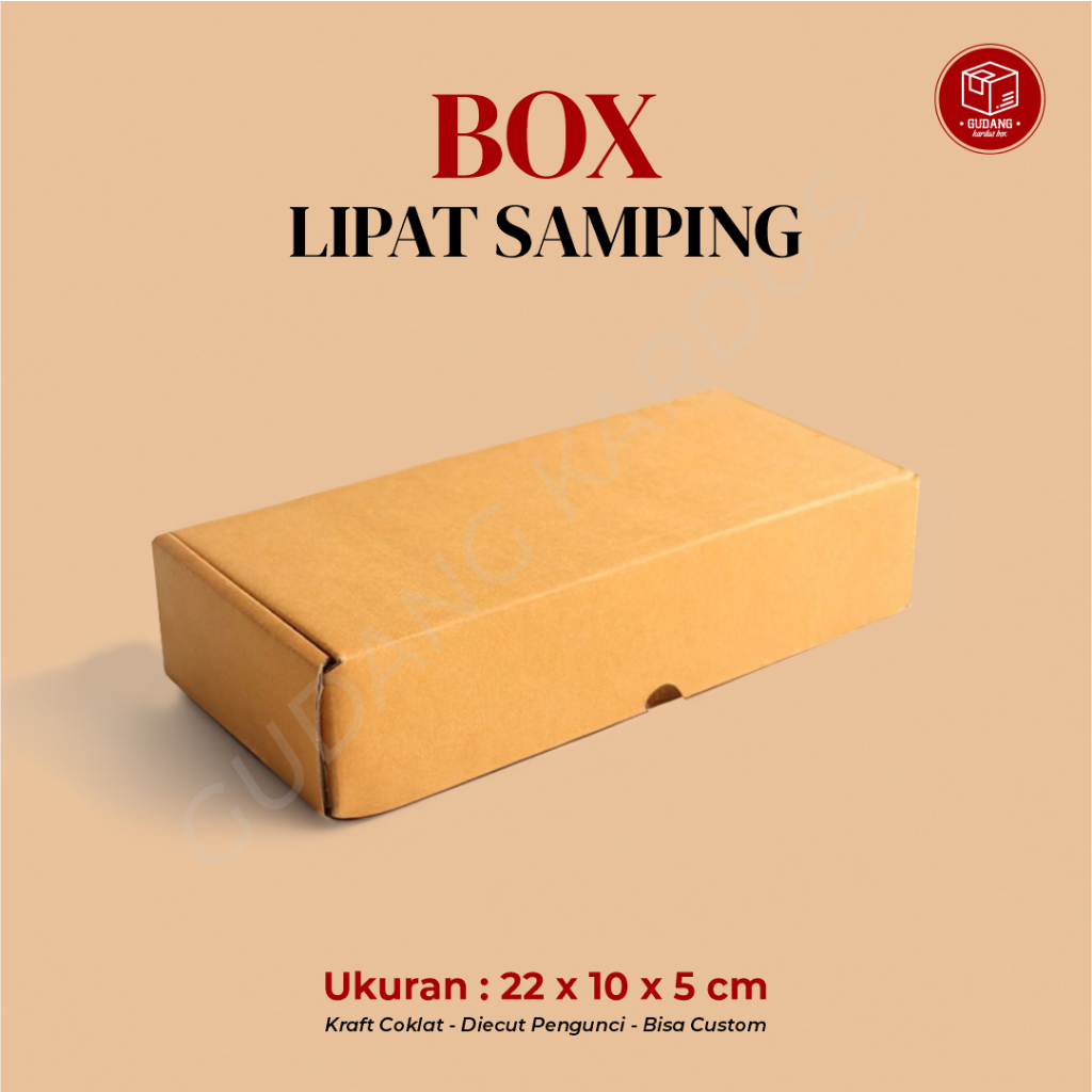 

Box DC LS (22 x 10 x 5 cm) (Brownis) Karton/Polos/Kardus/Hampers/BoxKue/Brownies/Bolu/Packing