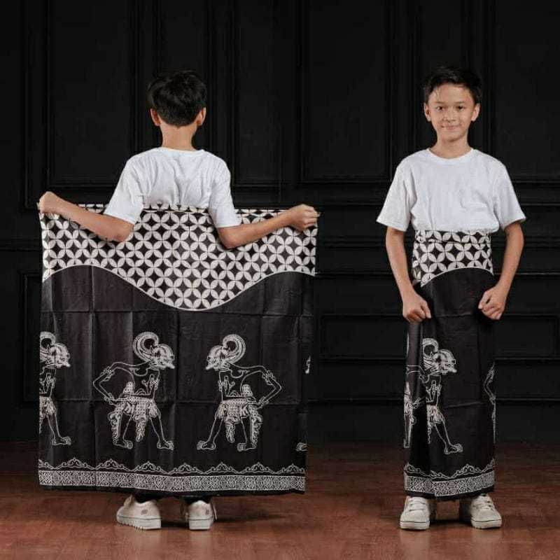 SARUNG BATIK ANAK| SARUNG ANAK LAKI-LAKI WARNA HITAM | SARUNG ANAK SD | SARUNG BATIK NU ANAK
