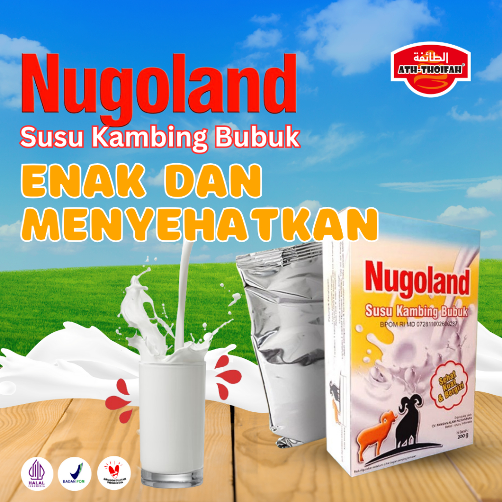 

Susu Kambing Etawa Nugoland 200gr Asli Susu Kambing Murni Goat Milk Susu Asma Flek