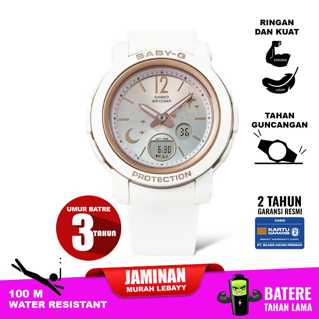 Casio baby-g BGA-290DS-7A bga290 bga 290 original garansi resmi