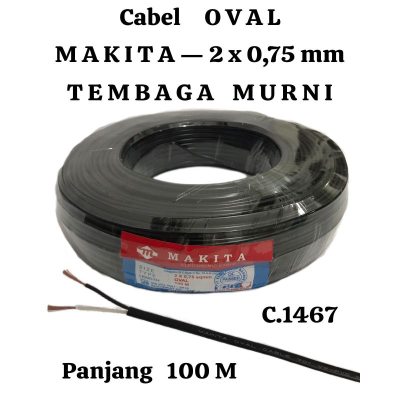 Kabel Oval 2X0,75 Makita Meteran