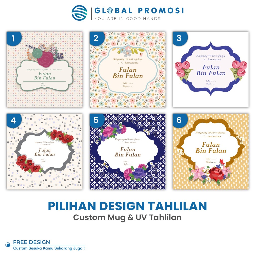 Pilihan Desain Tema Tahlilan 40 hari orang meninggalUntuk Custom MUG Dan Tumbler