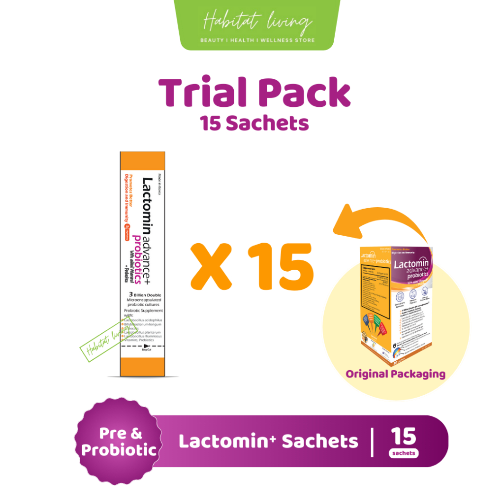LACTOMIN Advance + probiotics Trial Pack 15 Sachets