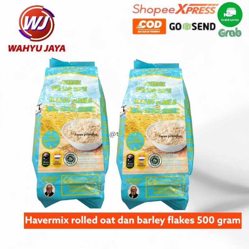 

havermix rolled oat dan barley flakes 500 gram