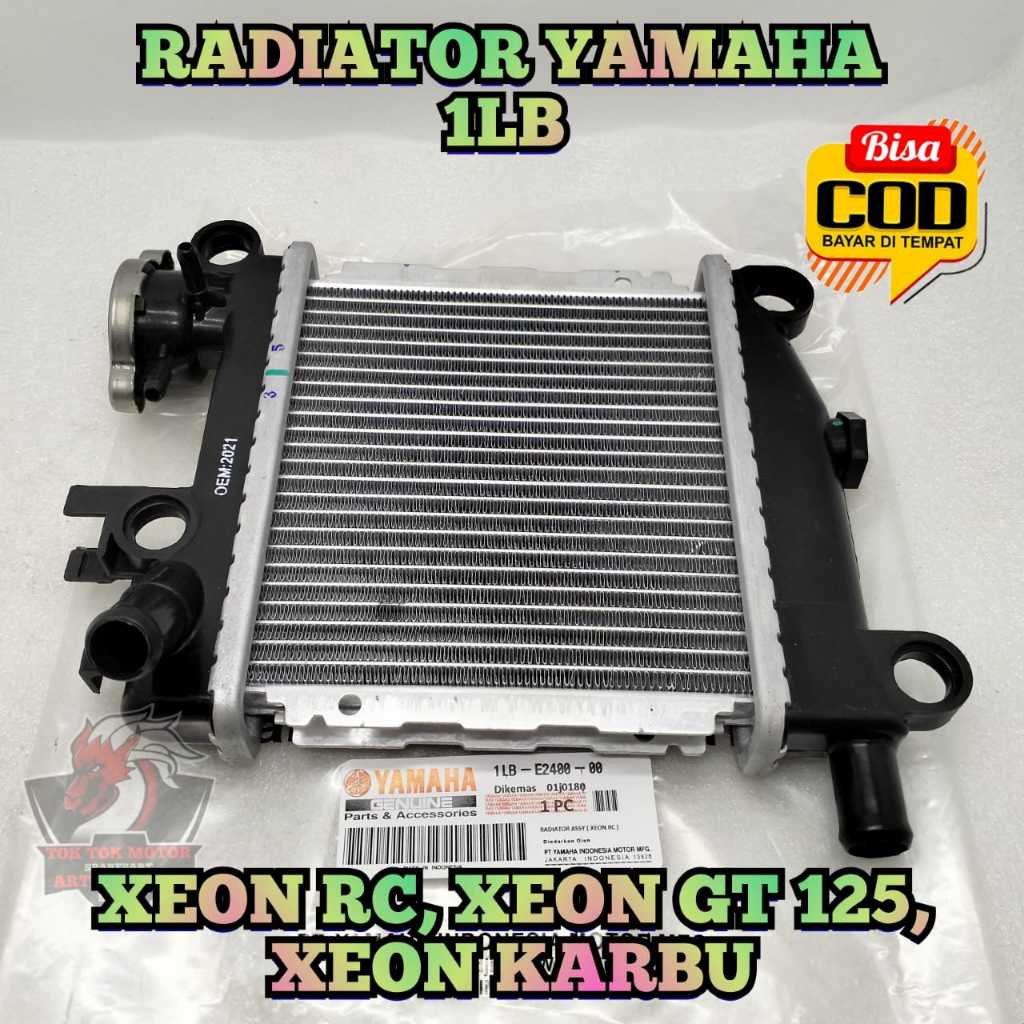 RADIATOR ASLI ORIGINAL YAMAHA 1LB UNTUK MOTOR XEON RC , XEON GT 125 , XEON KARBU PENDINGIN MESIN COL
