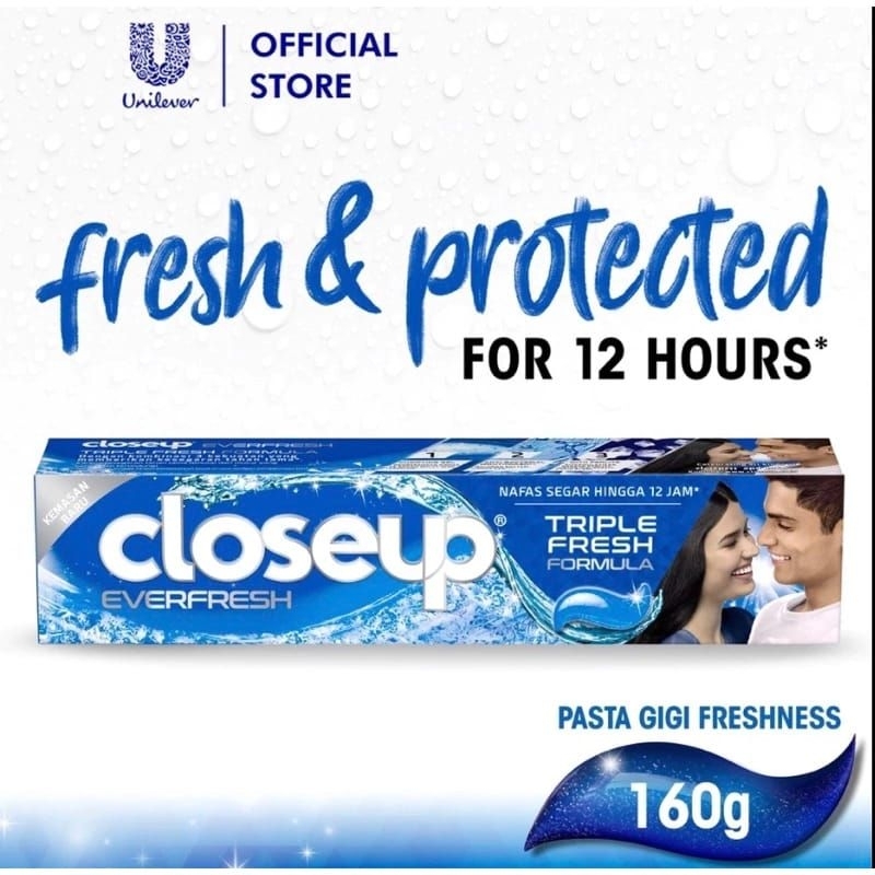 Close Up Everfresh Pasta Gigi Icy White 160gr | Odol Triple Fresh