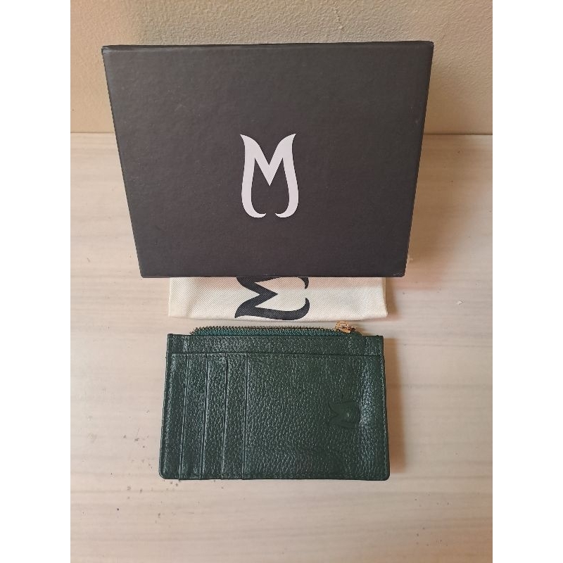 preloved New dompet kartu MOOIJ pine green