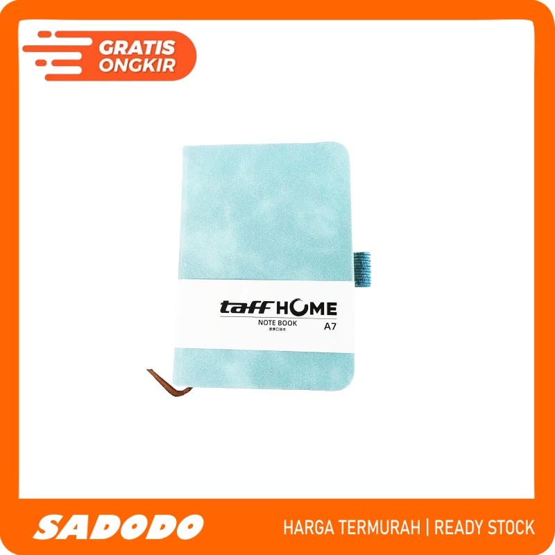 

TaffHOME Buku Catatan Harian Notebook with Pen Holder A7 - Light Blue