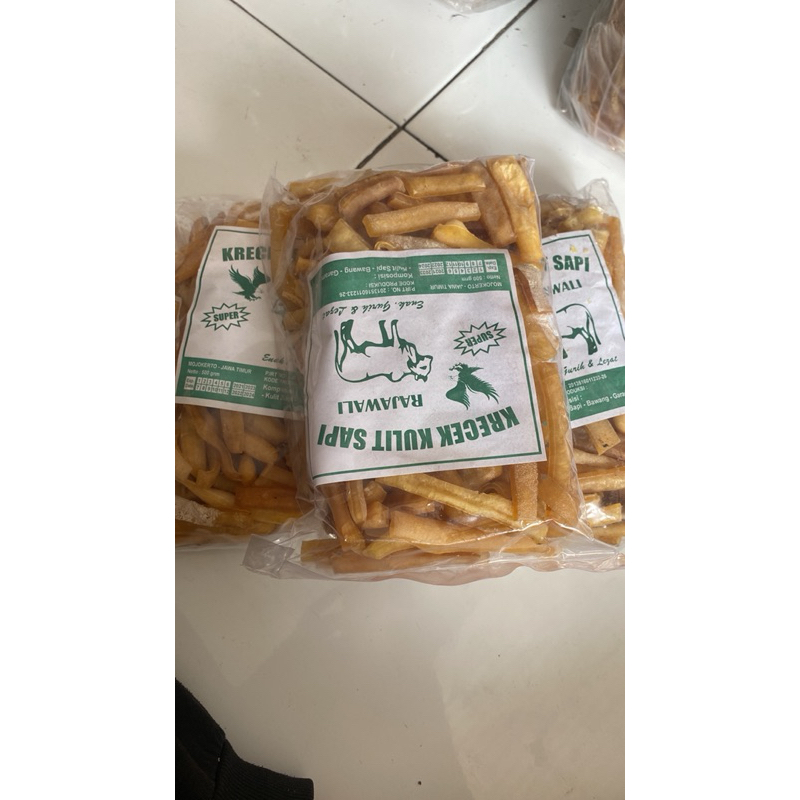 

KERUPUK RAMBAK KULIT SAPI 500GRAM