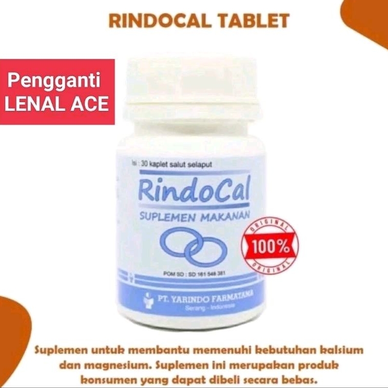 RINDOCAL isi 30 Magnesium dan Kalsium aman buat Ginjal SPT Lenal ACE